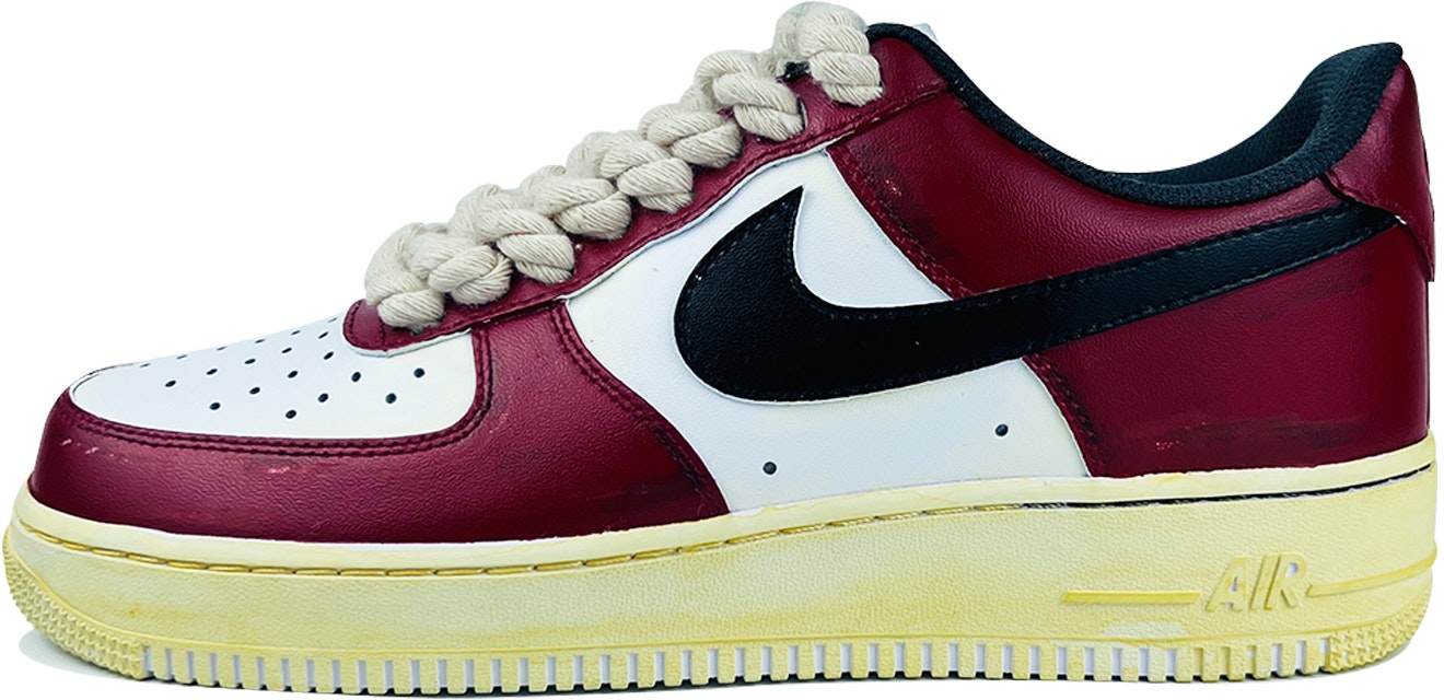 custom-shoes-nike-air-force-1-low-vintage-chicago-black-white-red