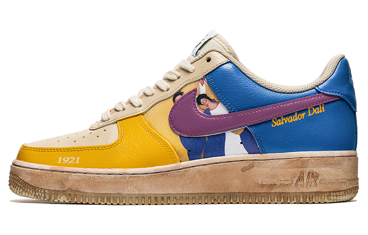 Buy Zapatillas Nike Air Force 1 Low 'Pintura al Óleo Vintage Blanco-Amarillo' DZ2771-121(TeamB-人物油画)