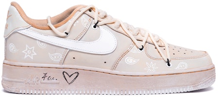 【定制球鞋】Nike Air Force 1 Low 7 空軍一號 簡約 復古腰果花 氧化 做舊 高街 低幫 板鞋 男款 粉白 Order 【定制球鞋】Nike Air Force 1 Low 7 空軍一號 簡約 復古腰果花 氧化 做舊 高街 低幫 板鞋 男款 粉白