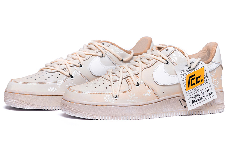 Lookbook 【定制鞋款】耐克空军1号低帮 '复古粉白佩斯利' CW2288-111(Team31-男款复古腰果花茶棕)
