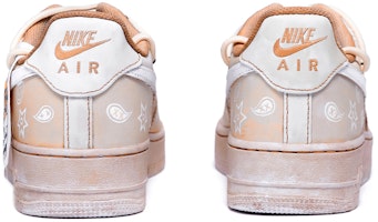 【定制球鞋】Nike Air Force 1 Low 7 空軍一號 簡約 復古腰果花 氧化 做舊 高街 低幫 板鞋 男款 粉白 Shop 【定制球鞋】Nike Air Force 1 Low 7 空軍一號 簡約 復古腰果花 氧化 做舊 高街 低幫 板鞋 男款 粉白