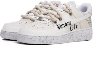 【客製化球鞋】Nike Air Force 1 Low 美式復古街頭低筒板鞋 男款 米白 Lookbook 【客製化球鞋】Nike Air Force 1 Low 美式復古街頭低筒板鞋 男款 米白