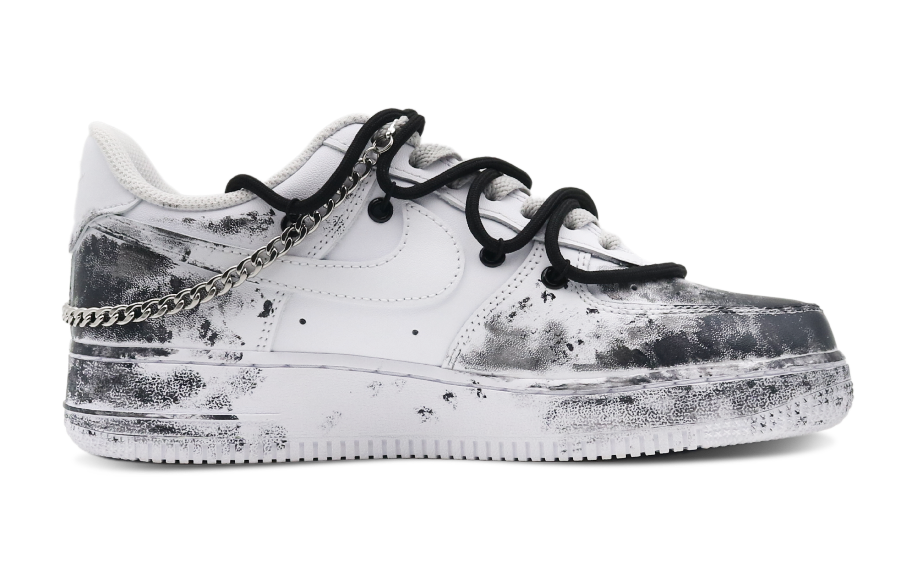 Order Nike AF1 ロー "バーチャルリアリズム ソーラートーテム" (カスタム) CW2288-111(Team8-男款虚实主义灰白)