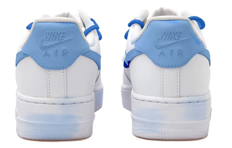 Purchase 나이키 에어포스 1 로우 '웨이브 해체 화이트-블루' (커스텀) CW2288-111(Team拾玖-男款海浪QD)