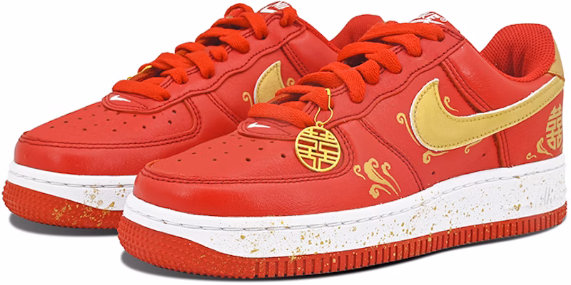 【訂製球鞋】Nike Air Force 1 Low 婚慶主題 喜結良緣 禮品袋 婚鞋 祥雲 低筒 板鞋 男女同款 紅金 Shop 【訂製球鞋】Nike Air Force 1 Low 婚慶主題 喜結良緣 禮品袋 婚鞋 祥雲 低筒 板鞋 男女同款 紅金