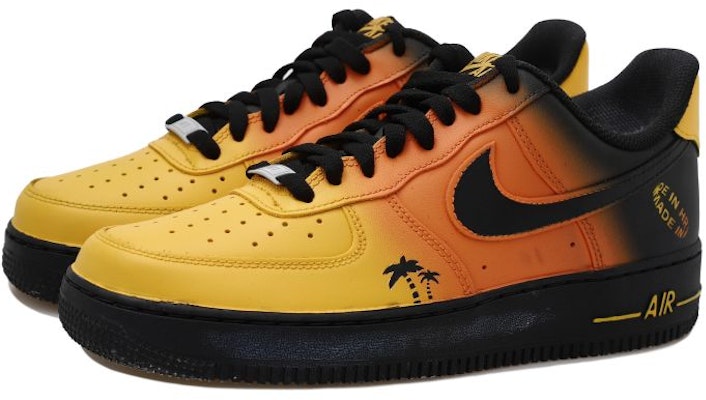 나이키 에어포스 1 '웨스트 코스트 페이디드 블랙 옐로우' (커스텀) FB7162-081(Team拾玖-夏日夕阳S-BOX) Lookbook 나이키 에어포스 1 '웨스트 코스트 페이디드 블랙 옐로우' (커스텀) FB7162-081(Team拾玖-夏日夕阳S-BOX)