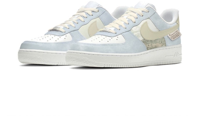 【訂製球鞋】Nike Air Force 1 Low 07風吹麥浪 簡約 塗鴉 復古 油畫 低筒 板鞋 男款 米藍 Lookbook 【訂製球鞋】Nike Air Force 1 Low 07風吹麥浪 簡約 塗鴉 復古 油畫 低筒 板鞋 男款 米藍