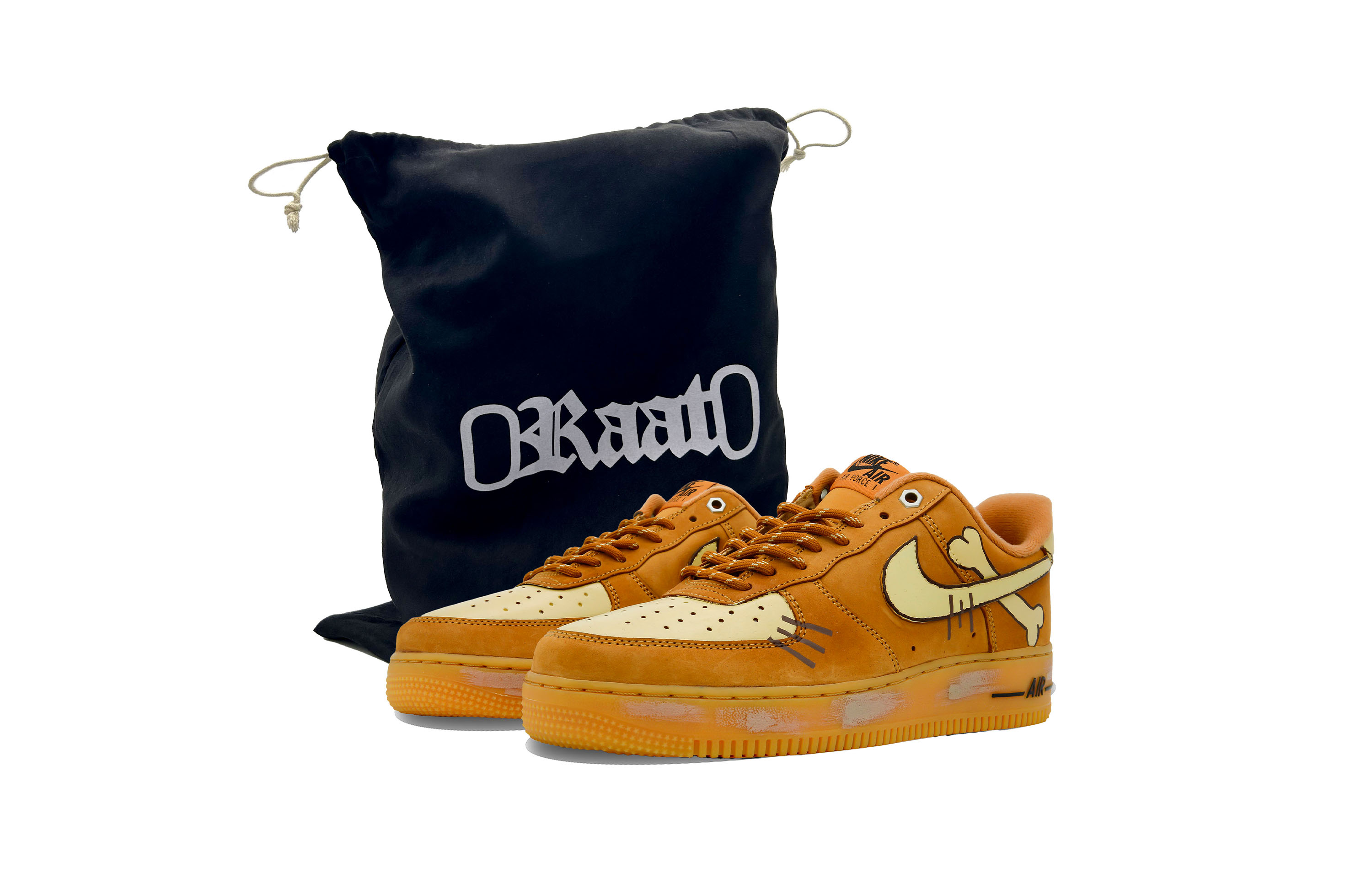 Buy [Zapatillas Personalizadas] Nike Air Force 1 Low 'Wheat Cute' CJ9179-200(Team92-男女同款卡拉卡)