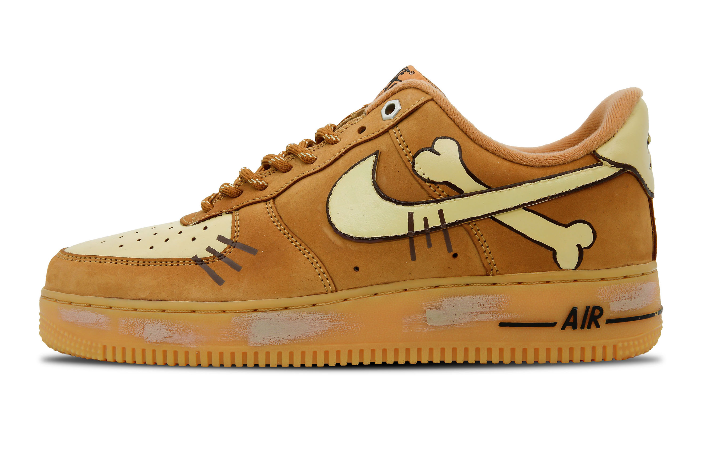 Order [Zapatillas Personalizadas] Nike Air Force 1 Low 'Wheat Cute' CJ9179-200(Team92-男女同款卡拉卡)