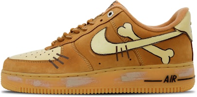 【定製球鞋】Nike Air Force 1 Low 卡拉卡 可愛 防滑耐磨 低筒 板鞋 男女款 小麥色 Order 【定製球鞋】Nike Air Force 1 Low 卡拉卡 可愛 防滑耐磨 低筒 板鞋 男女款 小麥色