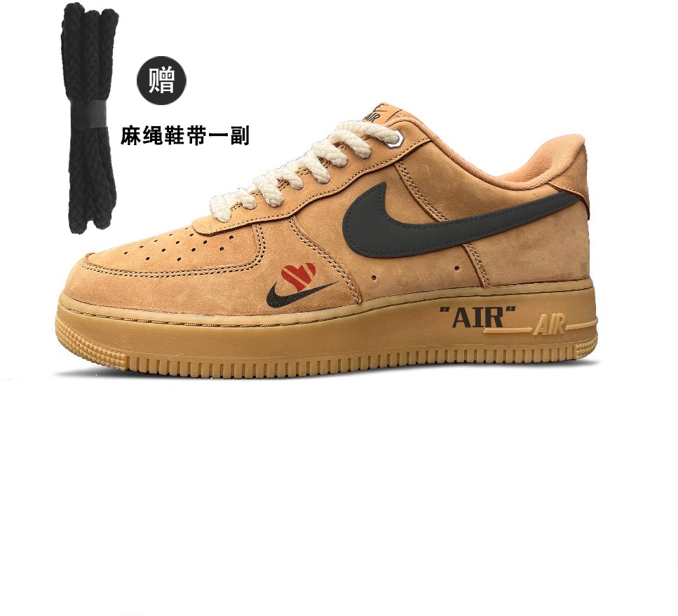 custom-shoes-nike-air-force-1-low-wheat-love-double-hook
