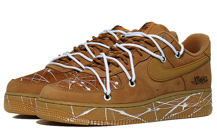 [Custom Shoes] Nike Air Force 1 Low 'Wheat Splash' 圖 3