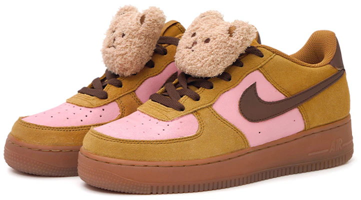 나이키 에어포스 1 로우 '휘트 테디 러브 핑크' (커스텀) BQ5485-700(Team15-小熊恋曲QD) Lookbook 나이키 에어포스 1 로우 '휘트 테디 러브 핑크' (커스텀) BQ5485-700(Team15-小熊恋曲QD)