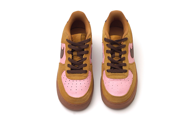 Shop 나이키 에어포스 1 로우 '휘트 테디 러브 핑크' (커스텀) BQ5485-700(Team15-小熊恋曲QD)