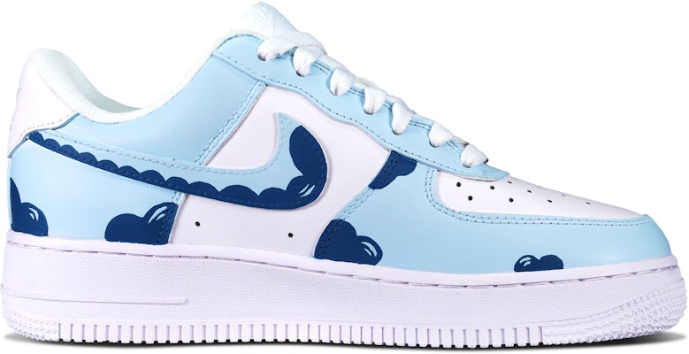 【客製化球鞋】Nike Air Force 1 Low 奶藍戀人 防滑 耐磨 低筒 板鞋 男款 白藍 Order 【客製化球鞋】Nike Air Force 1 Low 奶藍戀人 防滑 耐磨 低筒 板鞋 男款 白藍