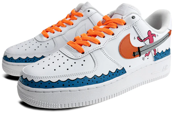【客製化球鞋】 Nike Air Force 1 Low 空軍一號 是在玩鞋 禮盒 波普踏浪 低筒 板鞋 男款 白藍 Lookbook 【客製化球鞋】 Nike Air Force 1 Low 空軍一號 是在玩鞋 禮盒 波普踏浪 低筒 板鞋 男款 白藍