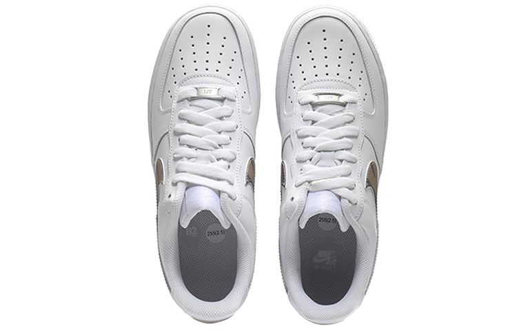 Shop Zapatillas Nike Air Force 1 Low 'Blanco-Marrón Rayas Tigre Swoosh' CW2288-111(Team10-潮流萌虎男纯白QD)
