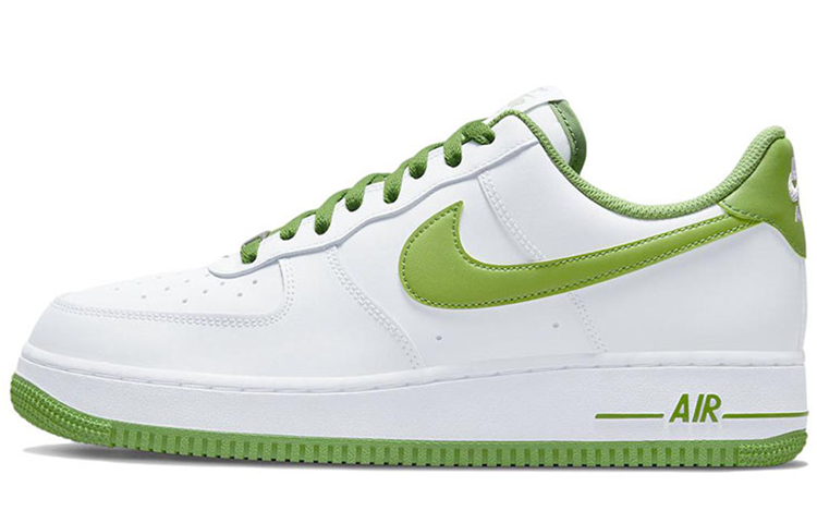 Details for [カスタムシューズ] ナイキ エアフォース 1 ロー「ホワイト-グリーン デコンストラクテッド」 DH7561-105(TeamF-男款青草小羊)