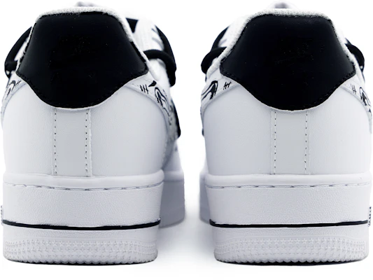 【訂製球鞋】Nike Air Force 1 Low 簡約 摩爾紋 條紋 斑馬 低筒 球鞋 男款 白黑 Shop 【訂製球鞋】Nike Air Force 1 Low 簡約 摩爾紋 條紋 斑馬 低筒 球鞋 男款 白黑