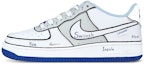 Buy 【客製化球鞋】 Nike Air Force 1 Low 二次元線條 個性塗鴉 位置結構 低筒 板鞋 GS 白藍