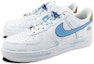 Lookbook 【定制球鞋】Nike Air Force 1 Low 塗鴉 掛件 低幫 板鞋 GS 白藍