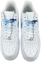 【定制球鞋】Nike Air Force 1 Low 塗鴉 掛件 低幫 板鞋 GS 白藍 Shop 【定制球鞋】Nike Air Force 1 Low 塗鴉 掛件 低幫 板鞋 GS 白藍