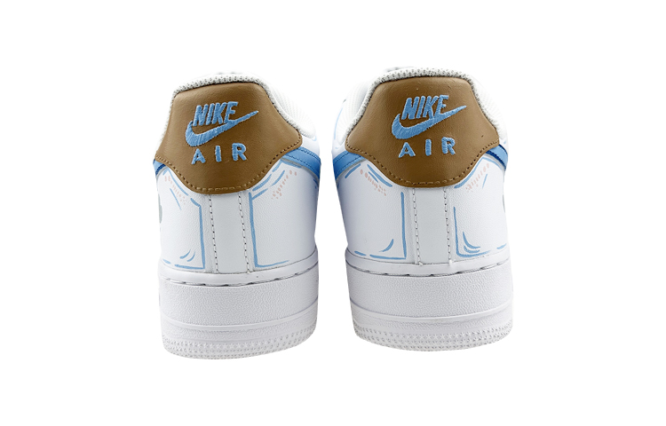 Purchase [定制鞋款] 耐克空军1号低帮 '白蓝涂鸦' DH2920-111(Team叁-女款雨天QD)