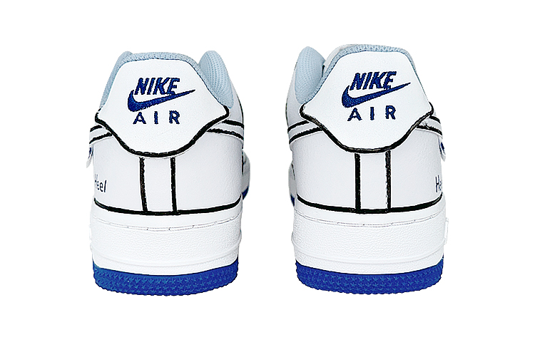 Purchase [Kasut Ghazal] Nike Air Force 1 Rendah 'Putih Biru Grafiti' FB1844-111(Team47-女款位置结构)