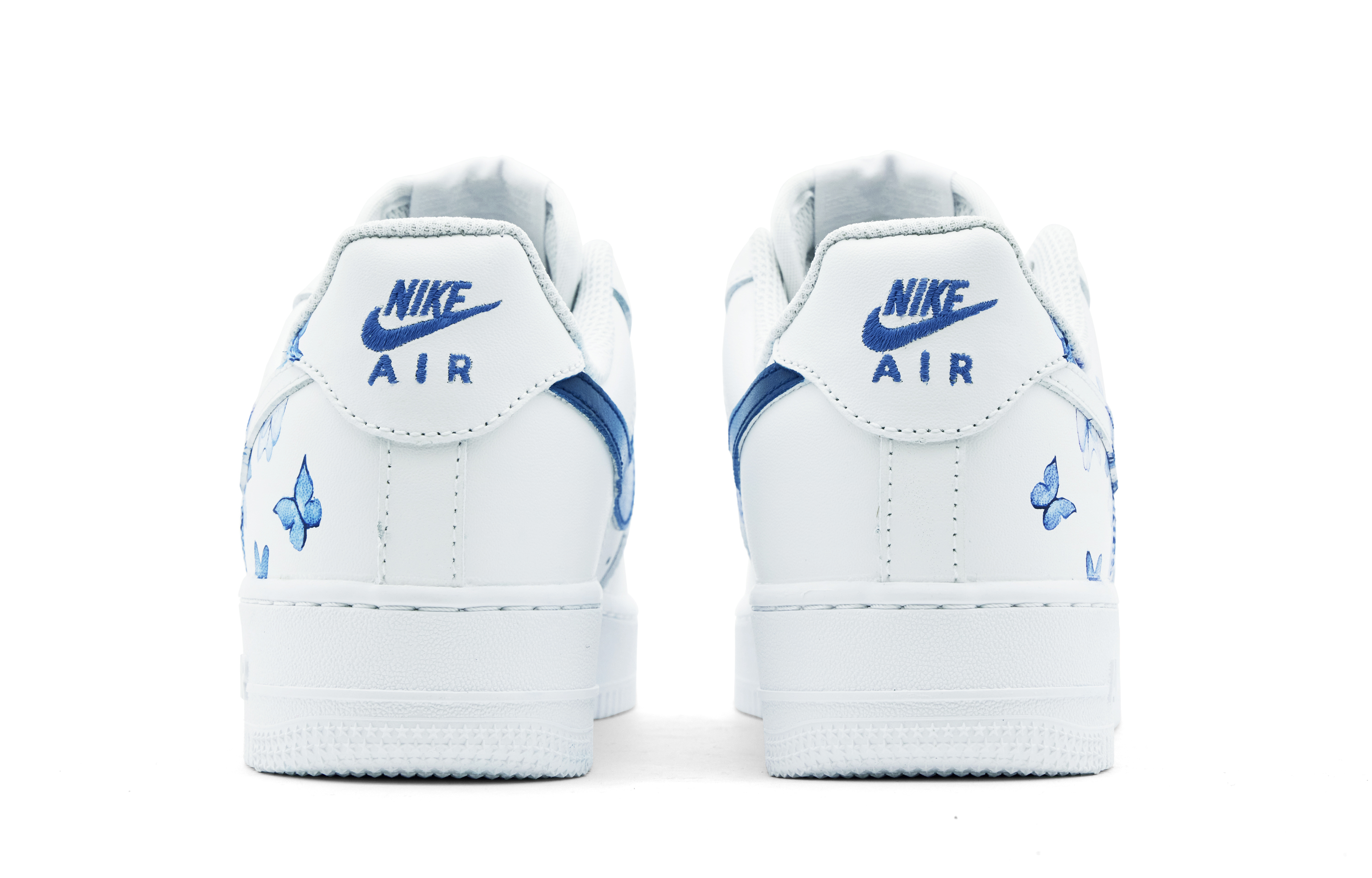 Shop Zapatillas Nike Air Force 1 Low 'Blanco Azul Porcelana Mariposa' CW2288-111(Team51-男款青花蝶)
