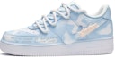 Buy 【訂製球鞋】 Nike Air Force 1 Low 空軍一號 漸變刮刮樂 手寫英文字雙勾又又 低筒 板鞋 男款 白藍