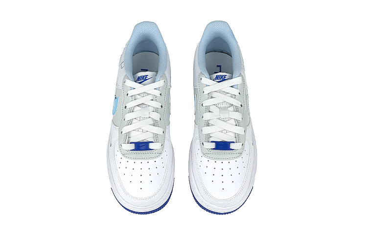 Shop [Kasut Custom] Nike Air Force 1 Rendah 'Putih Biru Graffiti Starfish' FB1844-111(Team47-女双钩海星SBOX)