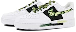 Lookbook Zapatillas Nike Air Force 1 Low 'White Camo Graffiti' Personalizadas CW2288-111(Team叁-男款喷绘手绘白黄绿迷彩)