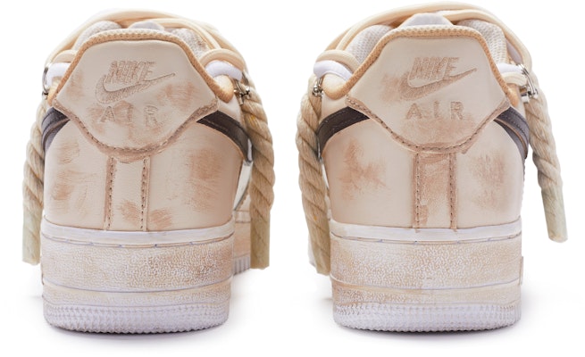 【定製球鞋】 Nike Air Force 1 Low 07 空軍一號 T10 雙鞋帶 手繪噴繪 低幫 板鞋 男款 白深棕 Purchase 【定製球鞋】 Nike Air Force 1 Low 07 空軍一號 T10 雙鞋帶 手繪噴繪 低幫 板鞋 男款 白深棕