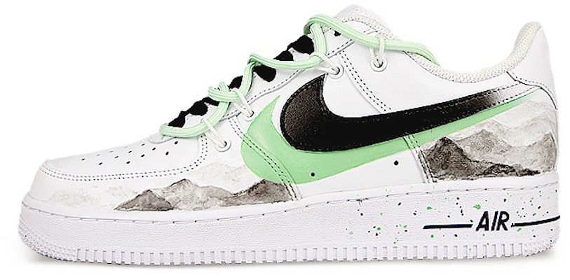 【カスタムシューズ】ナイキ エアフォース 1 ロー 'ホワイト グリーンマウンテントップ' CW2288-111(Team58-双钩岳男) Buy 【カスタムシューズ】ナイキ エアフォース 1 ロー 'ホワイト グリーンマウンテントップ' CW2288-111(Team58-双钩岳男)