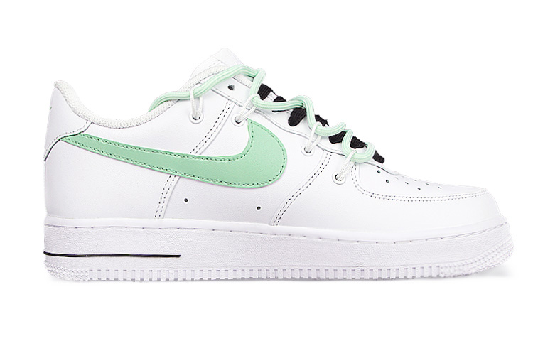 Order [Kasut Custom] Nike Air Force 1 Rendah 'Putih Hijau Puncak Gunung' CW2288-111(Team58-双钩岳男)