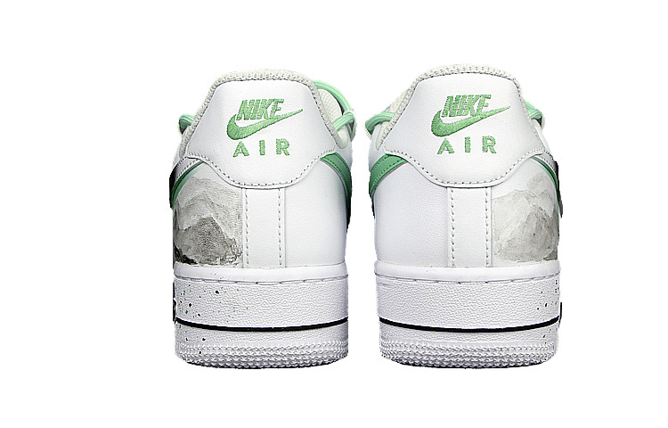 Purchase [Kasut Custom] Nike Air Force 1 Rendah 'Putih Hijau Puncak Gunung' CW2288-111(Team58-双钩岳男)