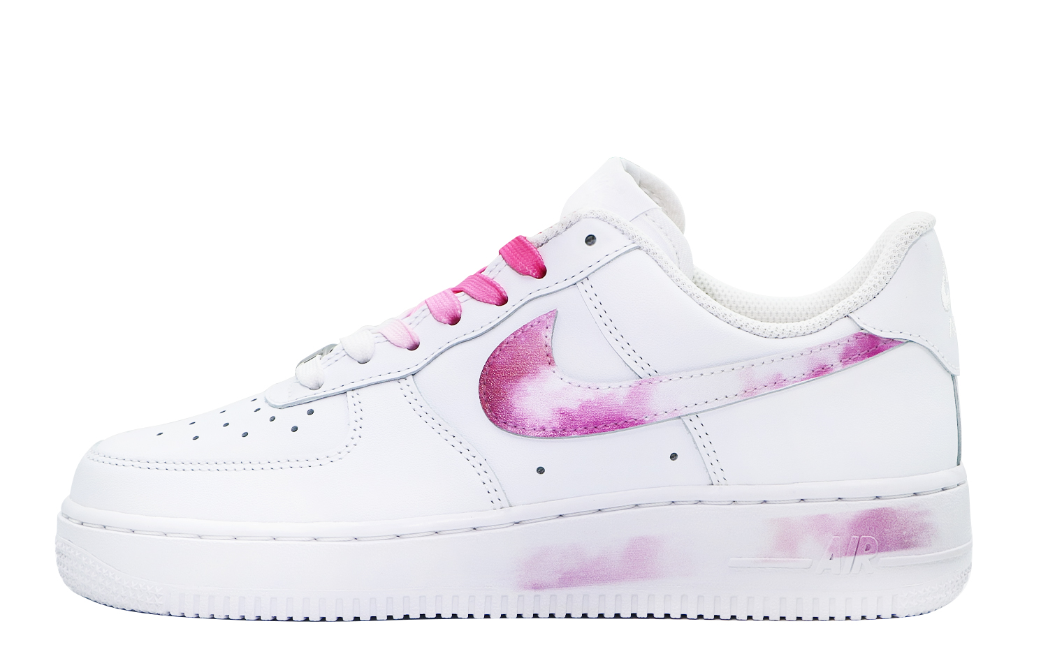 [Custom Shoes] Nike Air Force 1 Low 'White Green Rose Lover'