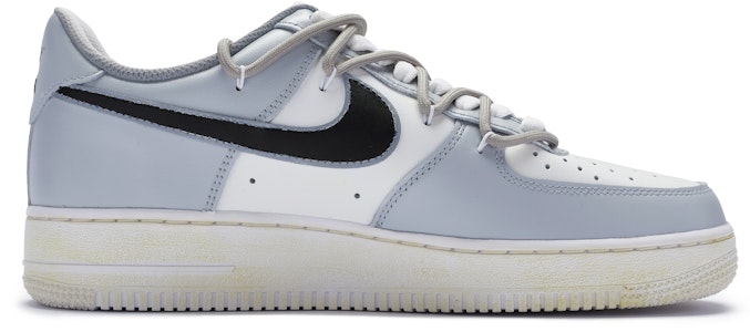 【訂製球鞋】 Nike Air Force 1 Low BIGNIU 僵直 簡約 手繪噴繪 復古經典 低筒 板鞋 男款 白灰 Order 【訂製球鞋】 Nike Air Force 1 Low BIGNIU 僵直 簡約 手繪噴繪 復古經典 低筒 板鞋 男款 白灰
