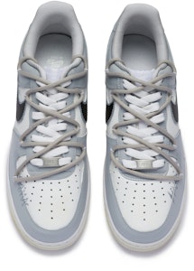 【訂製球鞋】 Nike Air Force 1 Low BIGNIU 僵直 簡約 手繪噴繪 復古經典 低筒 板鞋 男款 白灰 Shop 【訂製球鞋】 Nike Air Force 1 Low BIGNIU 僵直 簡約 手繪噴繪 復古經典 低筒 板鞋 男款 白灰