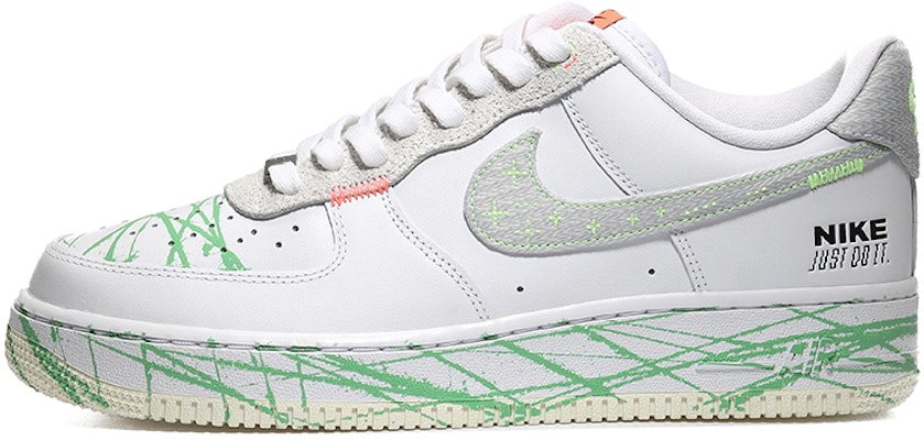 【カスタムシューズ】ナイキ エア フォース 1 ロー「ホワイトグレースプラッター」 FB1853-111(Team10-绿色泼墨QD) Buy 【カスタムシューズ】ナイキ エア フォース 1 ロー「ホワイトグレースプラッター」 FB1853-111(Team10-绿色泼墨QD)