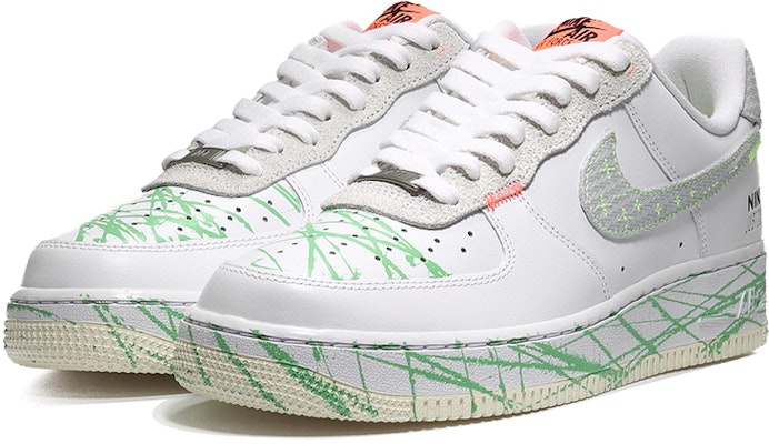 【カスタムシューズ】ナイキ エア フォース 1 ロー「ホワイトグレースプラッター」 FB1853-111(Team10-绿色泼墨QD) Lookbook 【カスタムシューズ】ナイキ エア フォース 1 ロー「ホワイトグレースプラッター」 FB1853-111(Team10-绿色泼墨QD)