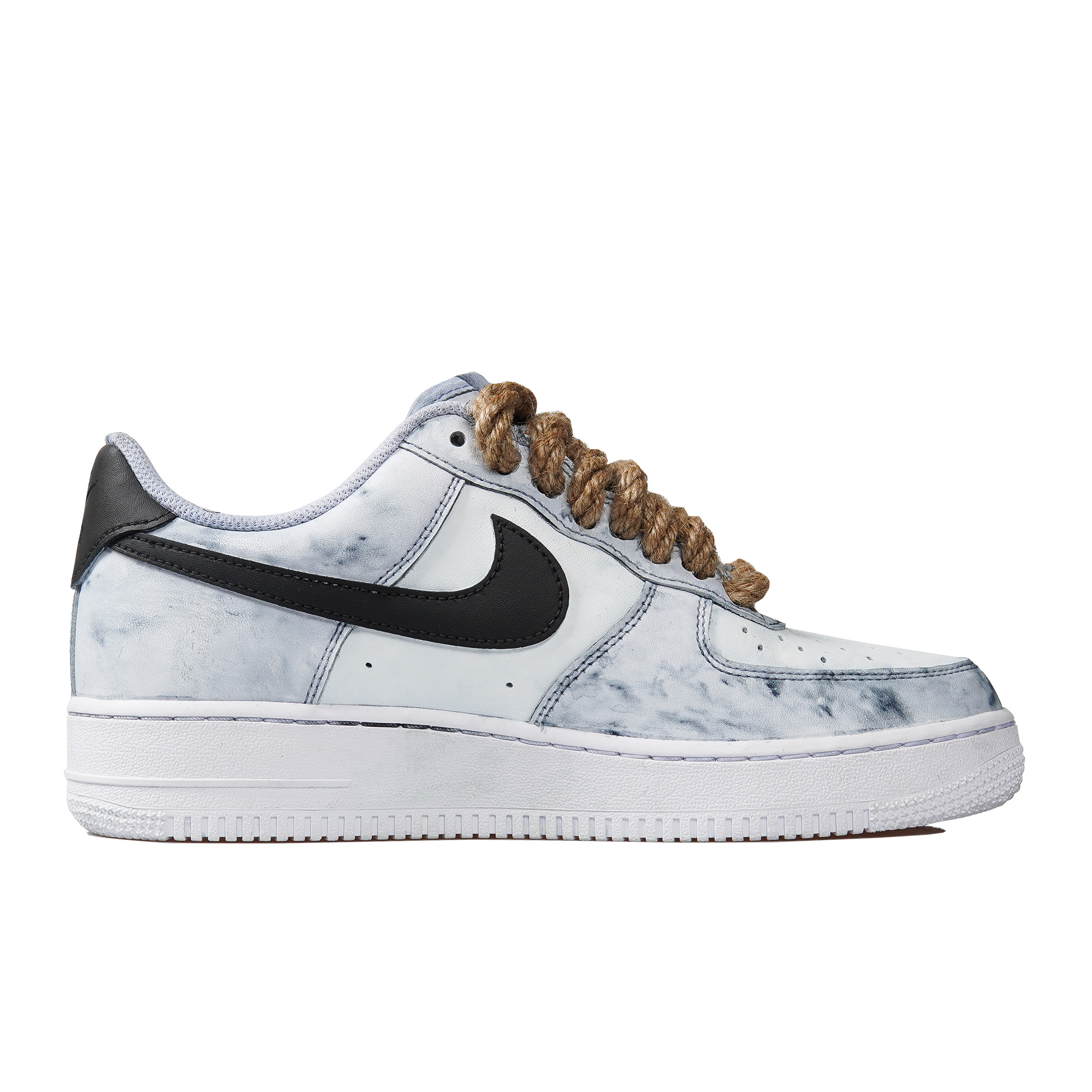 Custom Shoes Marble Nike Shoes Buy Air Force X LV (White) (Premium