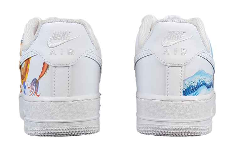 Purchase [Custom Schuhe] Nike Air Force 1 Low ''Weiß Orange Blau'' CW2288-111(team5-男款龙腾四海)