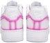 Shop 나이키 에어포스1 로우 '화이트 핑크 퍼플' (커스텀) CW2288-111(Team18-AF1甜酷粉紫喷绘线条)