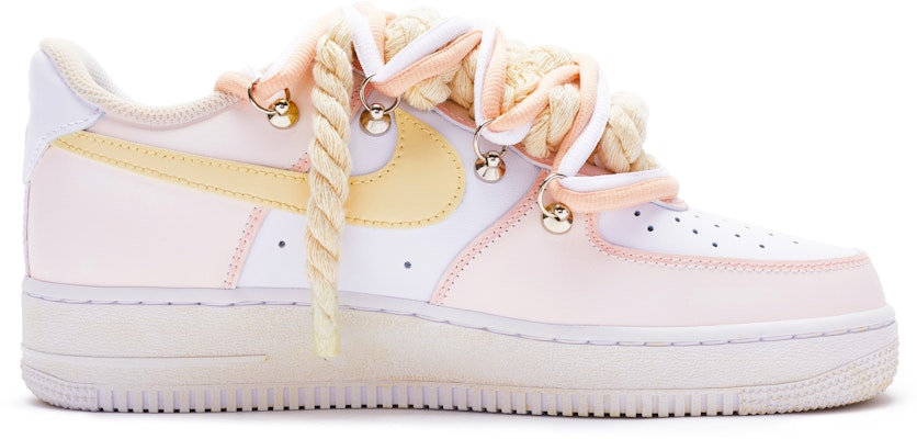 나이키 에어포스 1 로우 '화이트 핑크 옐로우 T10' 커스텀 CW2288-111(TeamR-男款''T10''粉黄) Order 나이키 에어포스 1 로우 '화이트 핑크 옐로우 T10' 커스텀 CW2288-111(TeamR-男款''T10''粉黄)