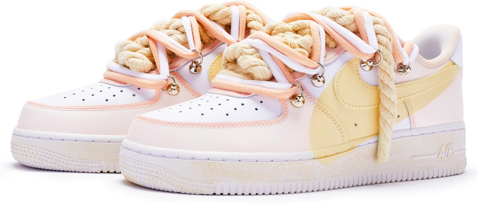 나이키 에어포스 1 로우 '화이트 핑크 옐로우 T10' 커스텀 CW2288-111(TeamR-男款''T10''粉黄) Lookbook 나이키 에어포스 1 로우 '화이트 핑크 옐로우 T10' 커스텀 CW2288-111(TeamR-男款''T10''粉黄)