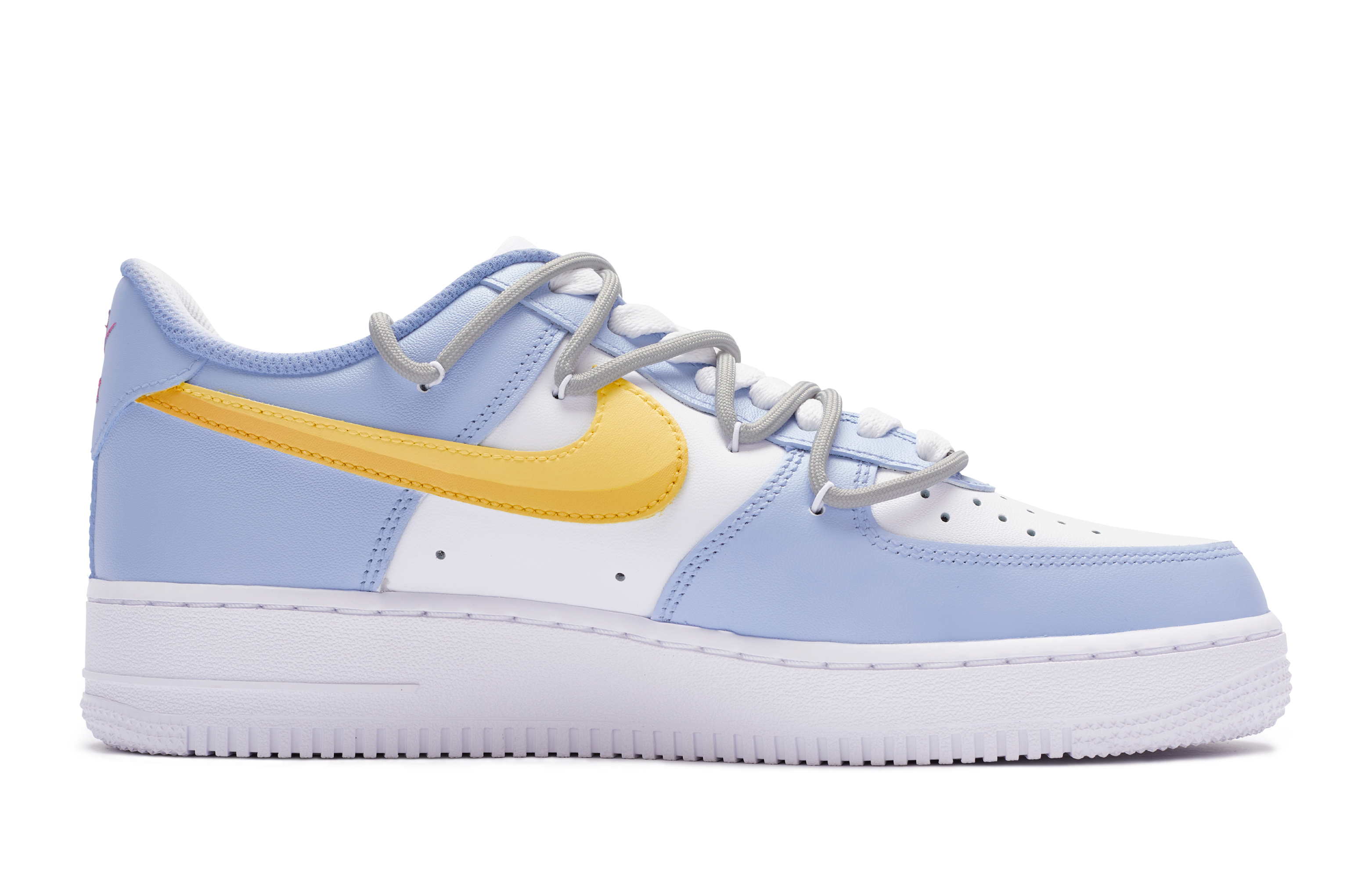 Order Zapatillas Nike Air Force 1 Low 'Blanco Morado Amarillo BIGNIU Gabumon' DH2920-111(TeamR-女款加布兽)