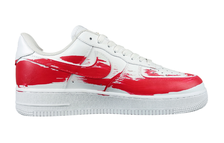 Order 【定制球鞋】Nike Air Force 1 Low 空军一号 籃球高手 低筒 板鞋 男款 白紅