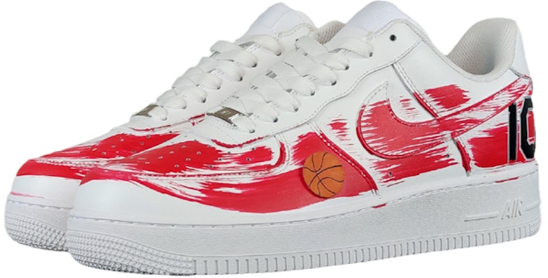 【定制球鞋】Nike Air Force 1 Low 空军一号 籃球高手 低筒 板鞋 男款 白紅 Lookbook 【定制球鞋】Nike Air Force 1 Low 空军一号 籃球高手 低筒 板鞋 男款 白紅