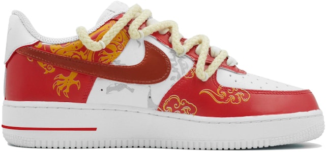 【定制球鞋】Nike Air Force 1 萬花弄 龍舉雲興 國風 祥云 喜慶 婚禮 經典 時尚 歡樂 愉悅 耐磨透氣 低幫 板鞋 男女同款 白紅 Lookbook 【定制球鞋】Nike Air Force 1 萬花弄 龍舉雲興 國風 祥云 喜慶 婚禮 經典 時尚 歡樂 愉悅 耐磨透氣 低幫 板鞋 男女同款 白紅